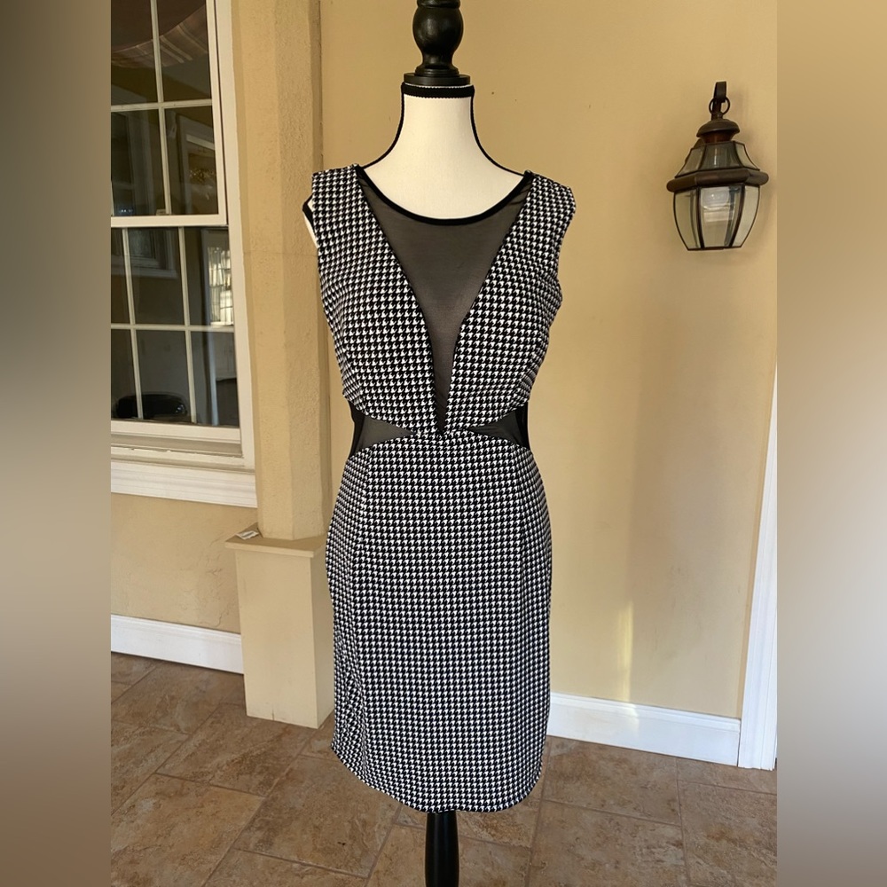 Check midi dress